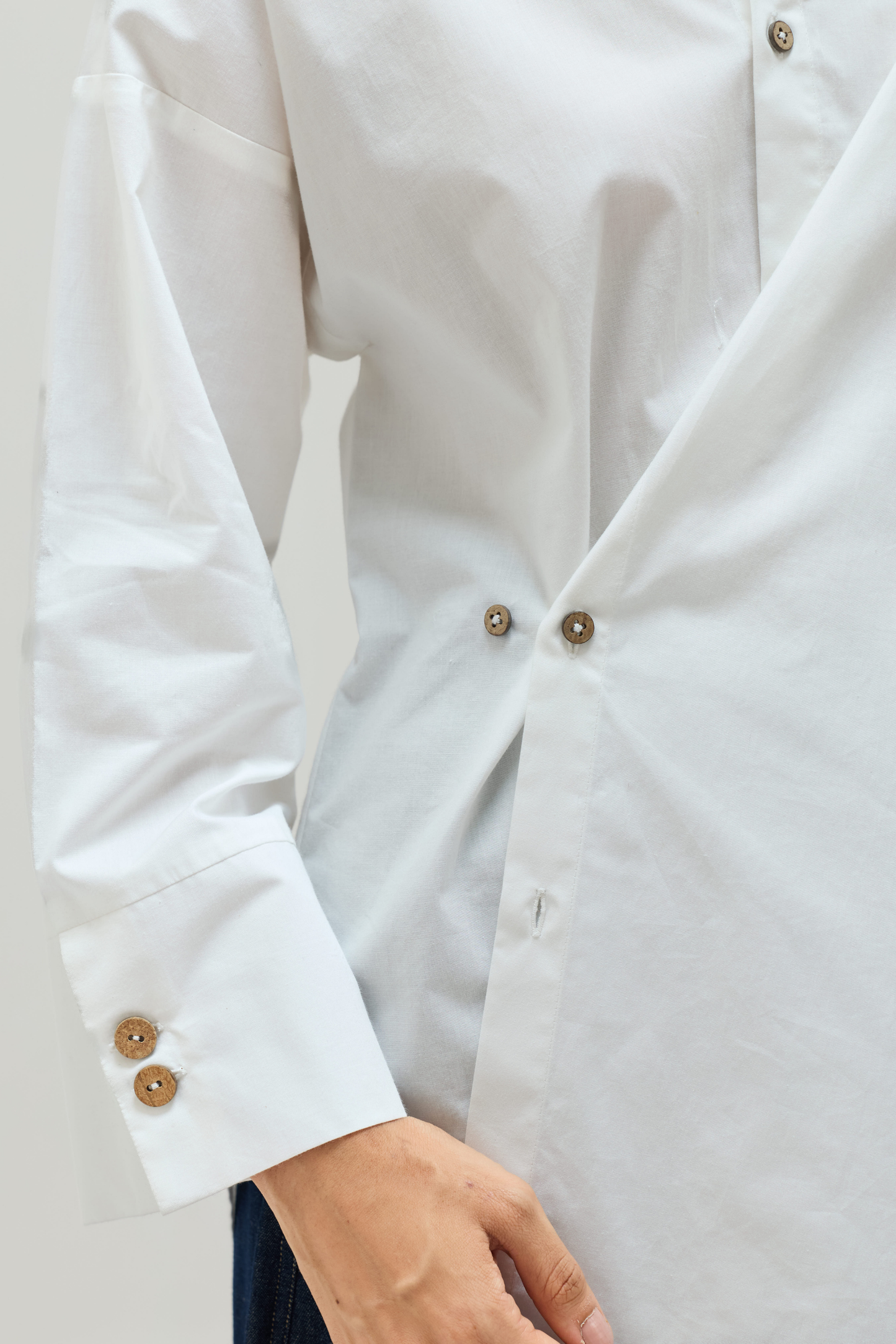 Under The Palms Organic Cotton Wrap Shirt