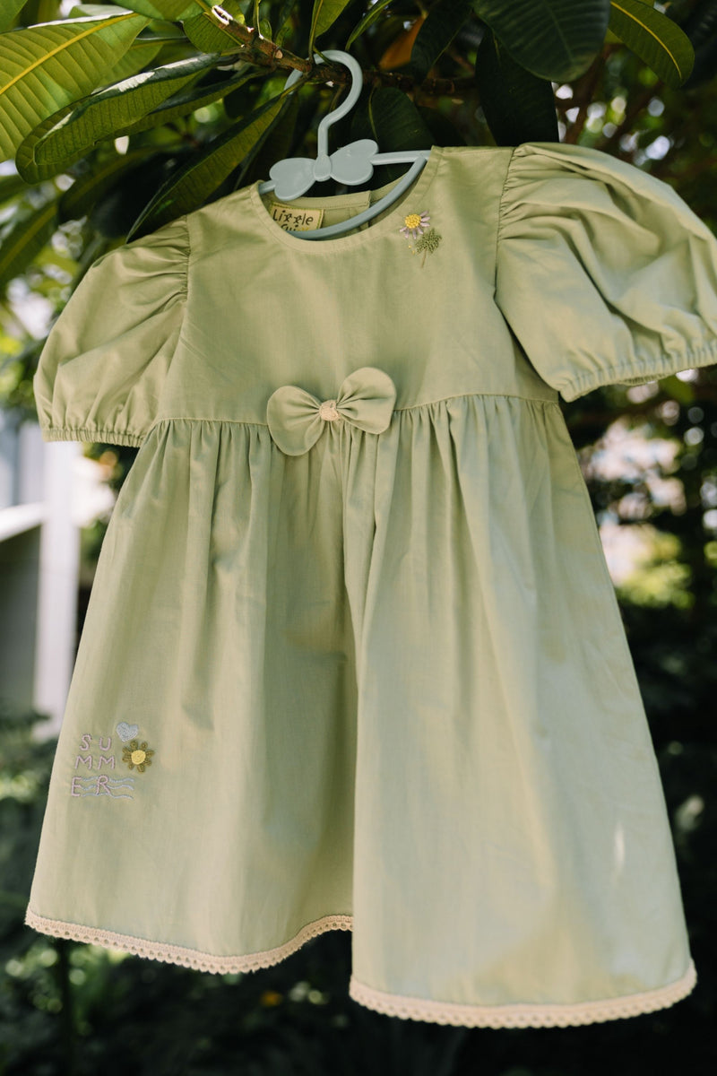 Minty Summer Organic Cotton Dress