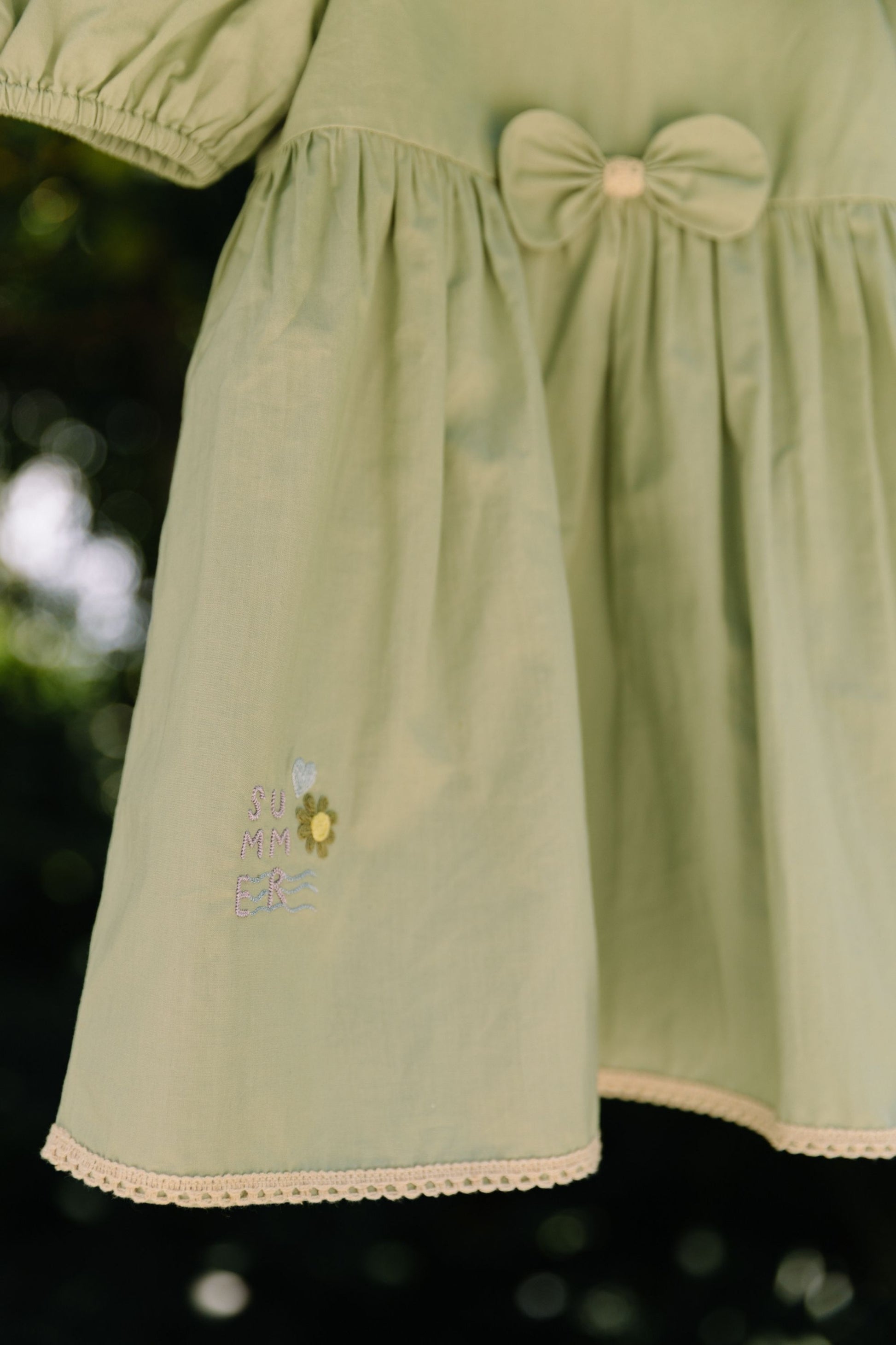 Minty Summer Organic Cotton Dress