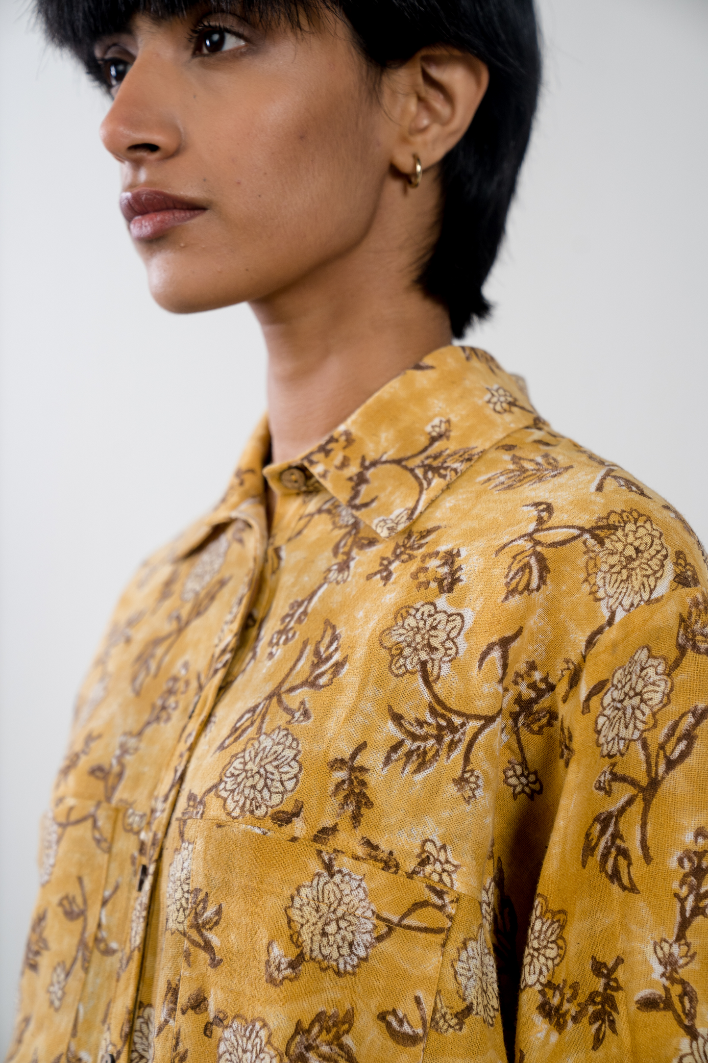 Dahlia Fields handwoven organic cotton shirt