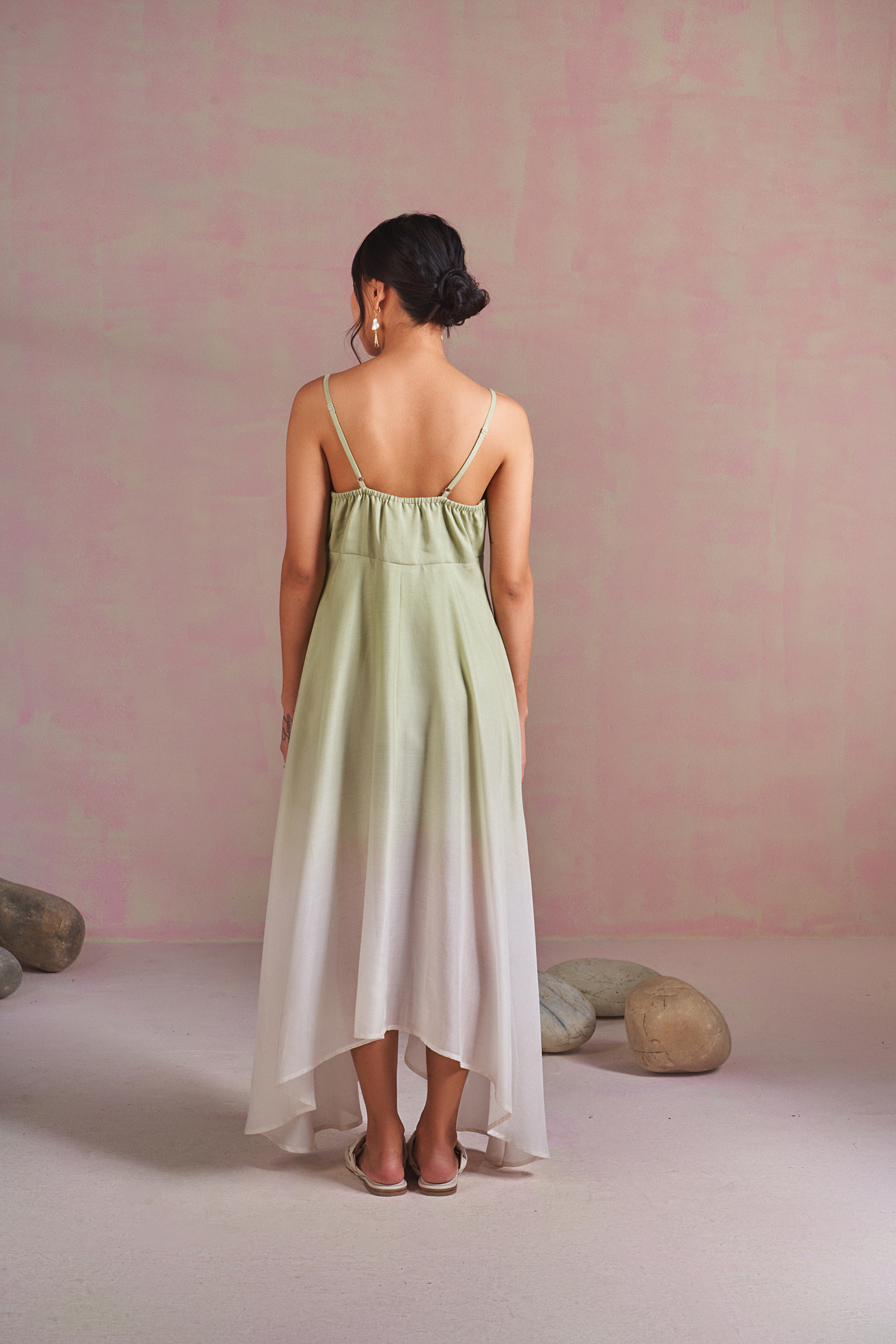 Green Sea lyocell maxi dress