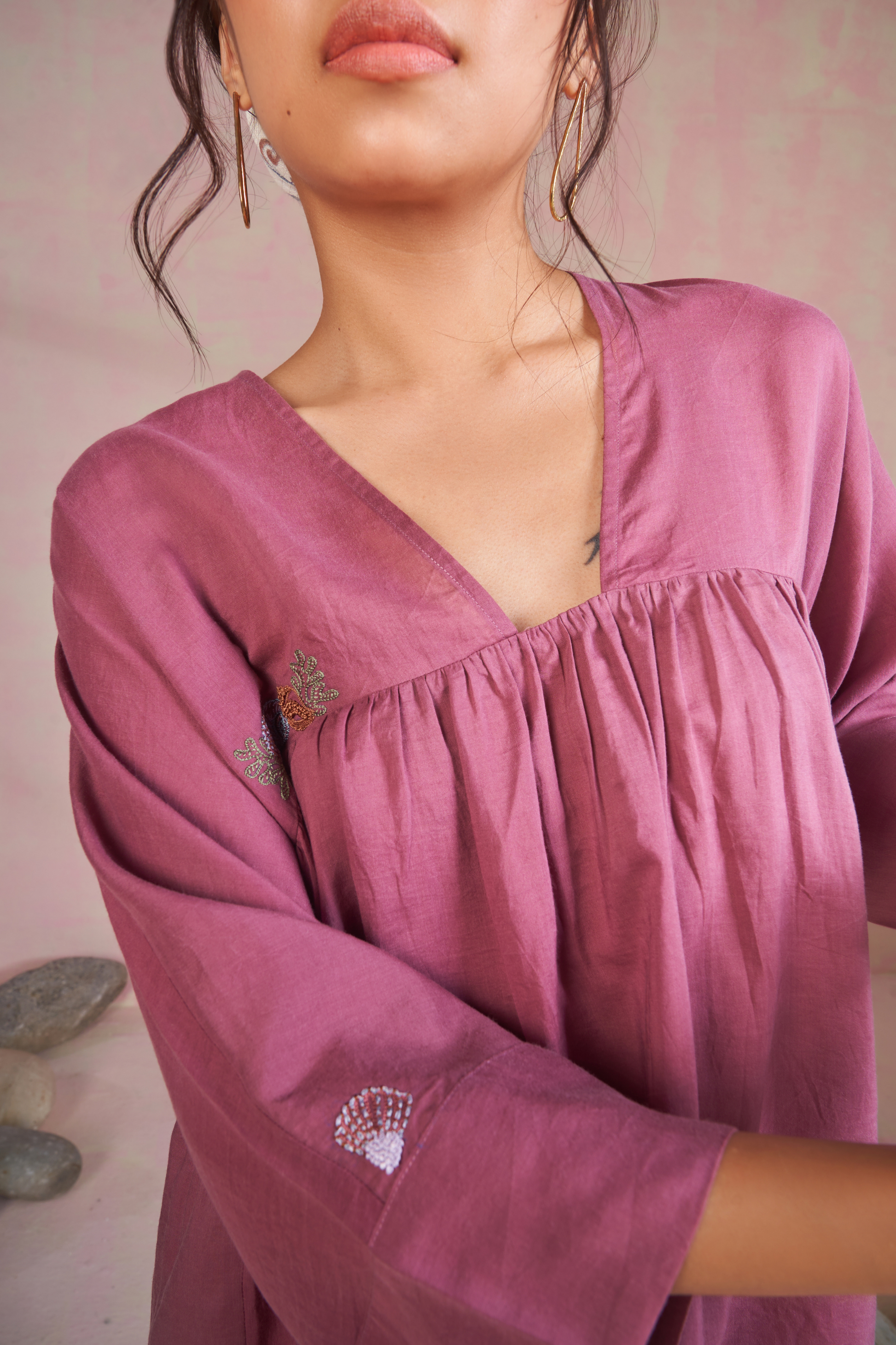 The Shelly naturally dyed lyocell kaftan dress