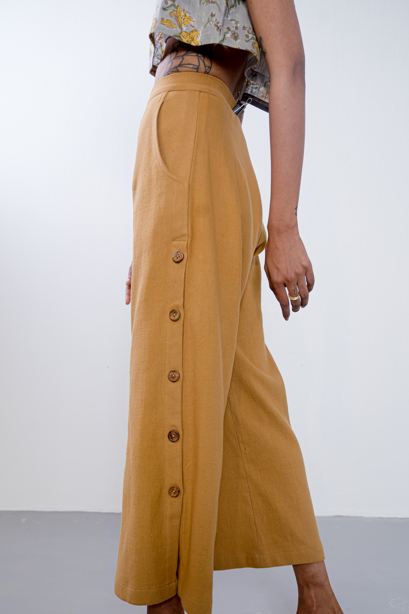 Golden Sky handwoven organic cotton trousers