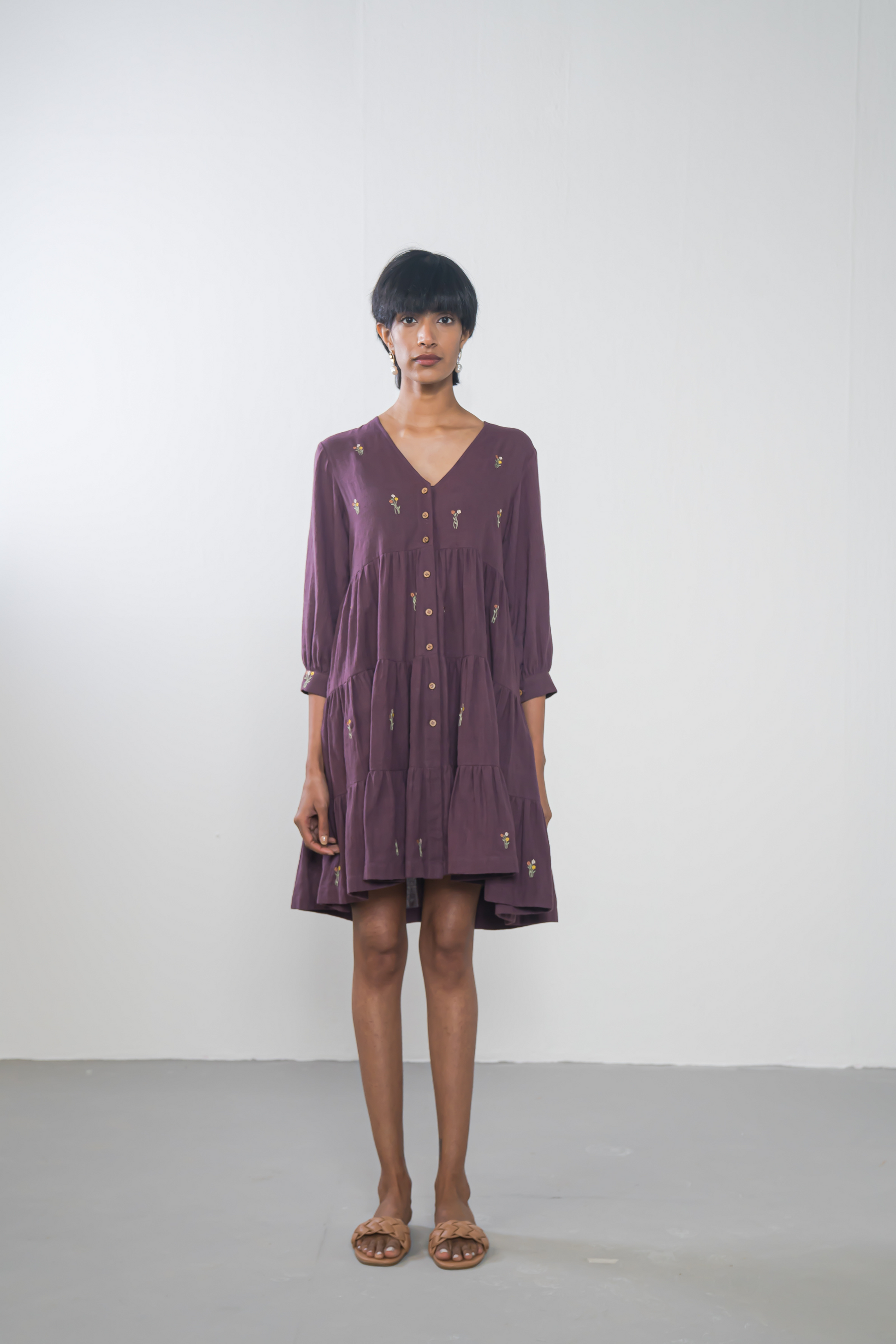 Midnight Moments handwoven organic cotton dress