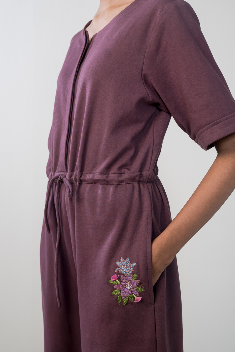 The Purple Garden organic cotton knit jumpsuit