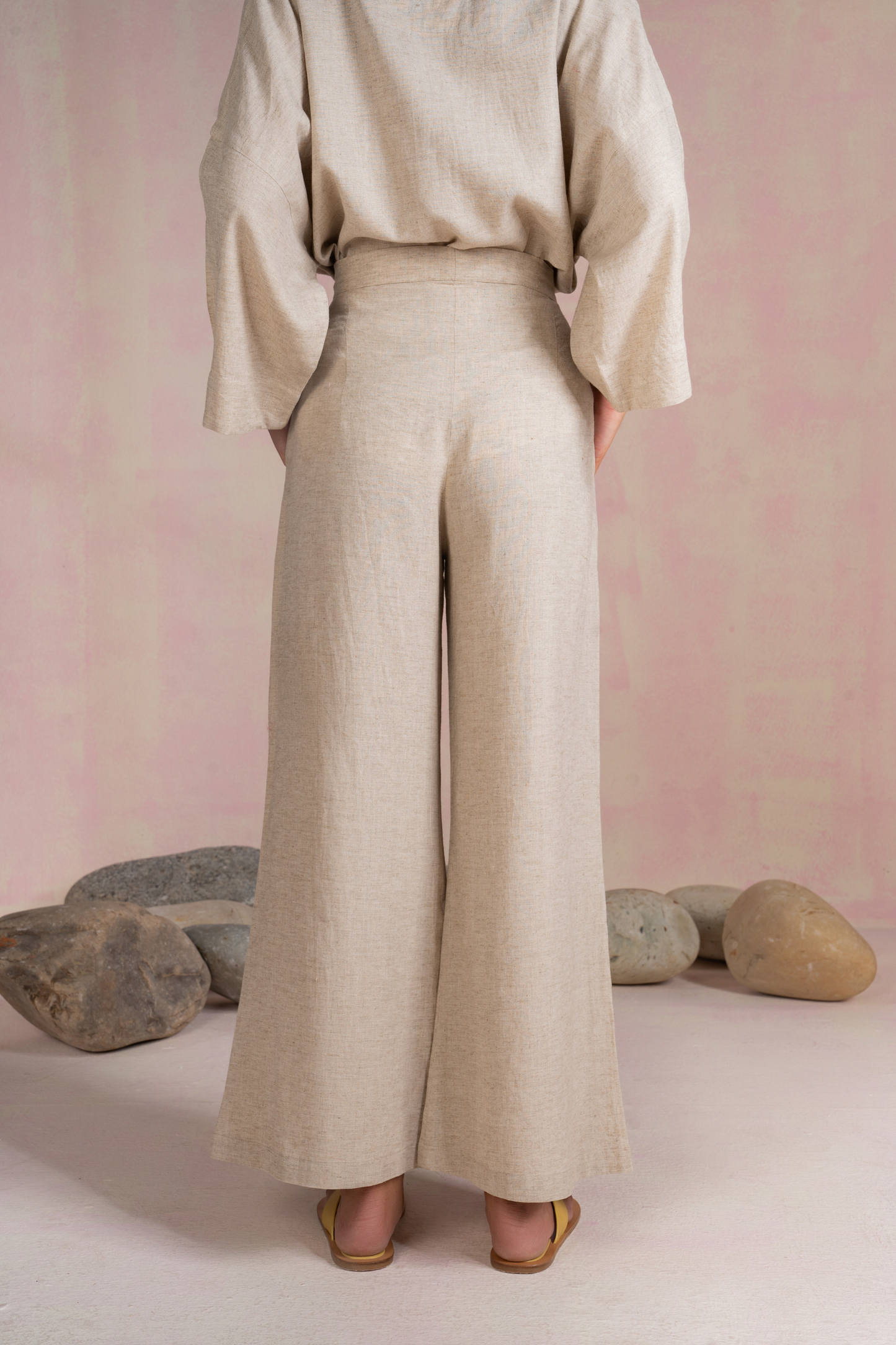 The Island linen wide leg trousers