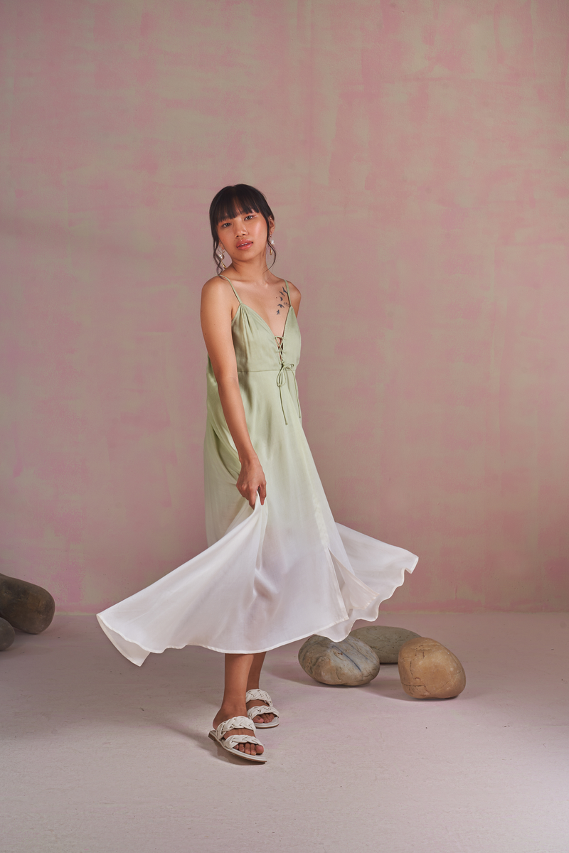 Green Sea lyocell maxi dress