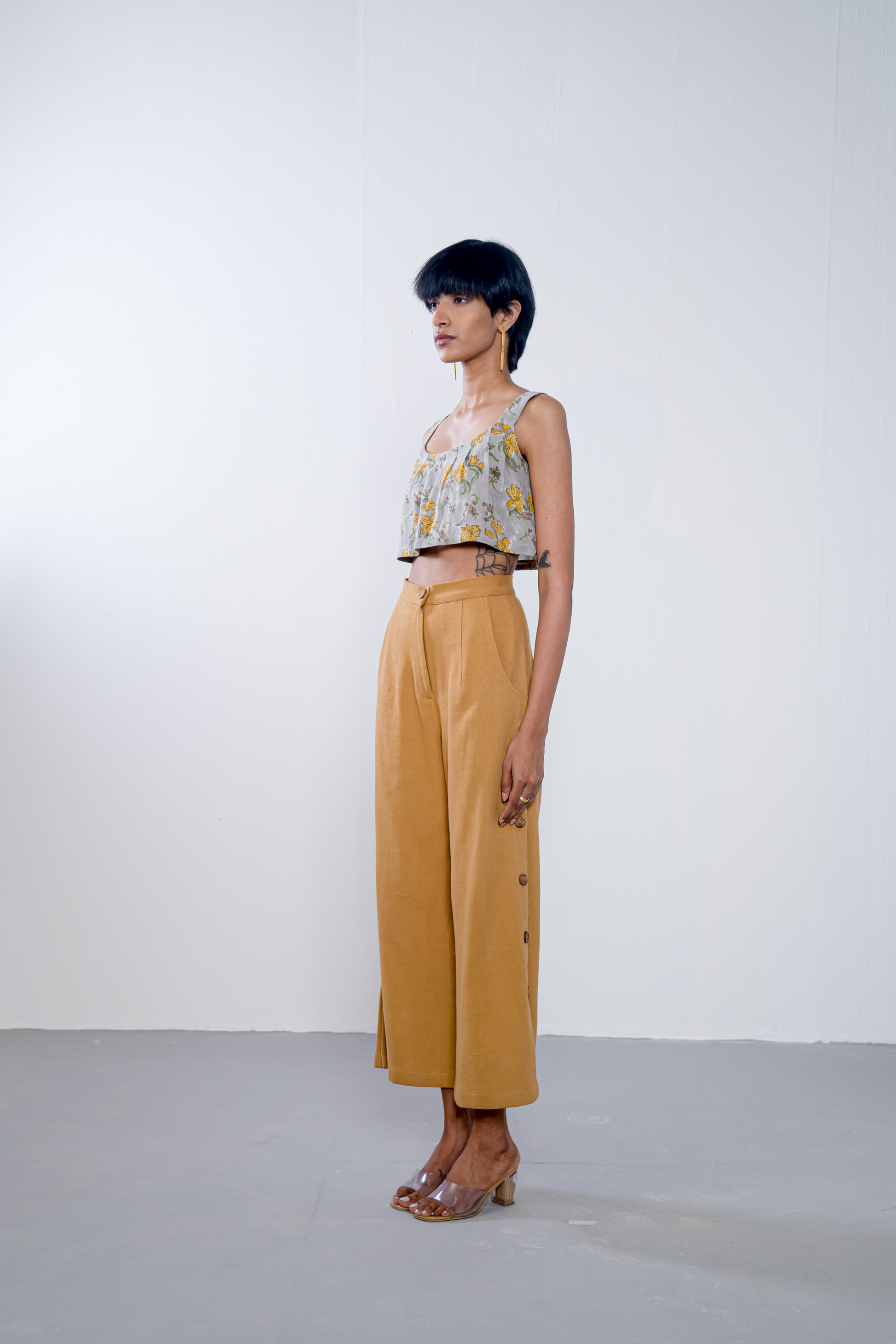 Golden Sky handwoven organic cotton trousers