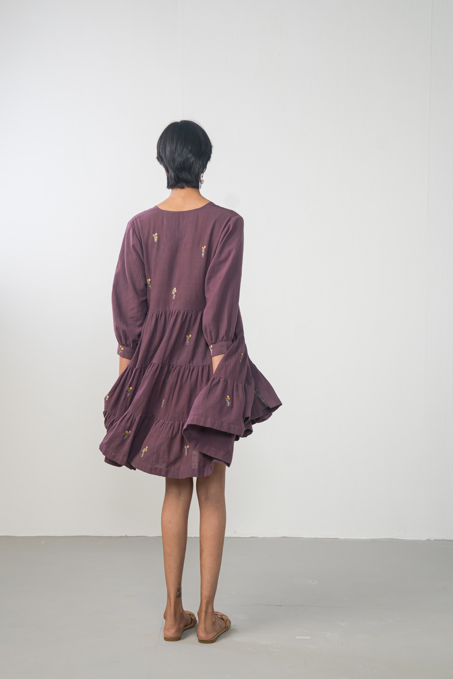 Midnight Moments handwoven organic cotton dress