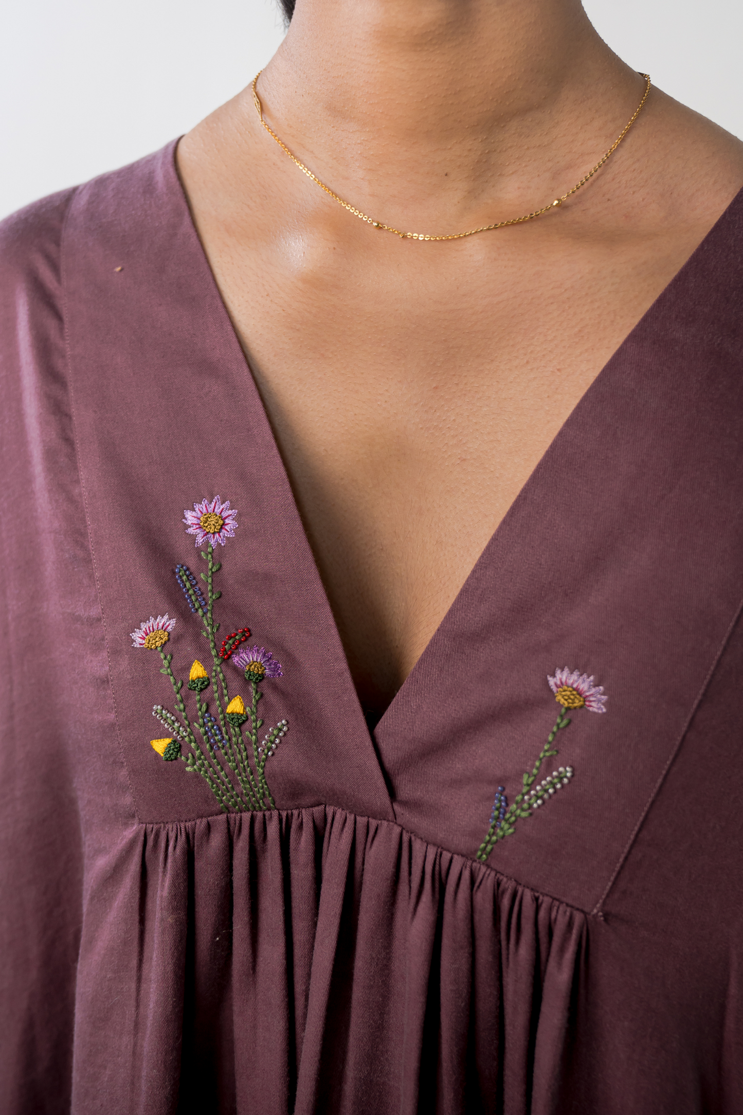 The Purple Garden tencel dress