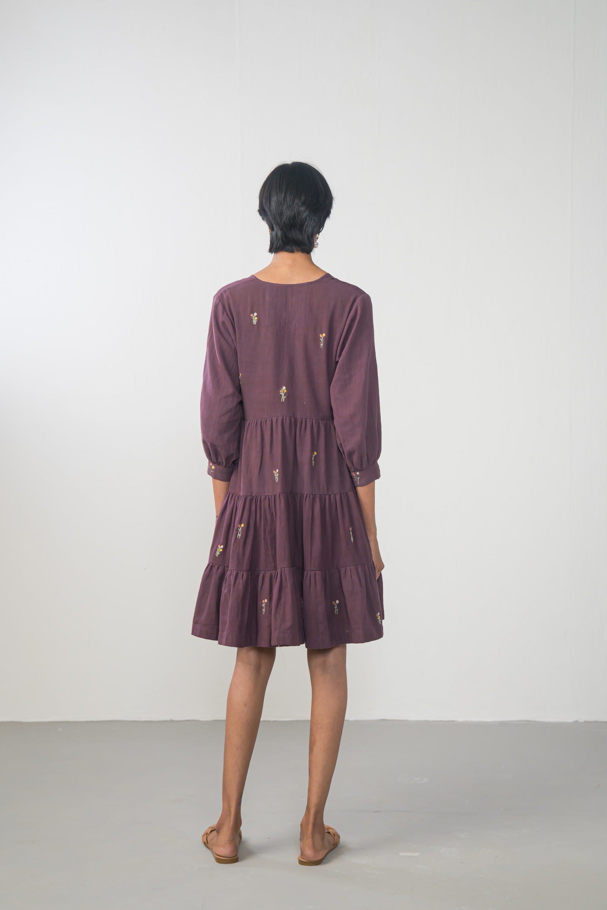 Midnight Moments handwoven organic cotton dress