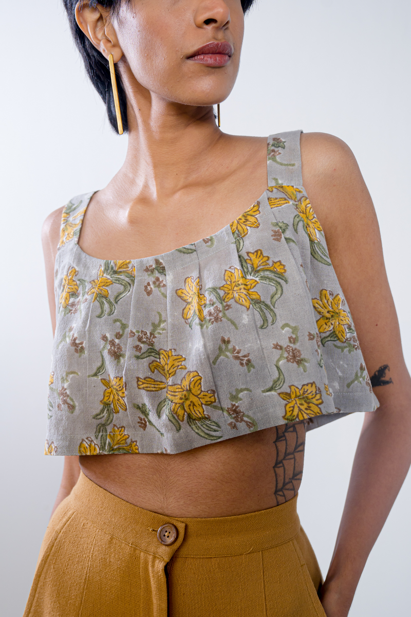 Lily Love handwoven organic cotton crop top