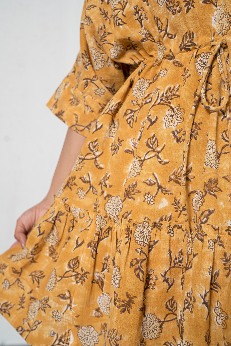 Dahlia Bloom kala cotton dress