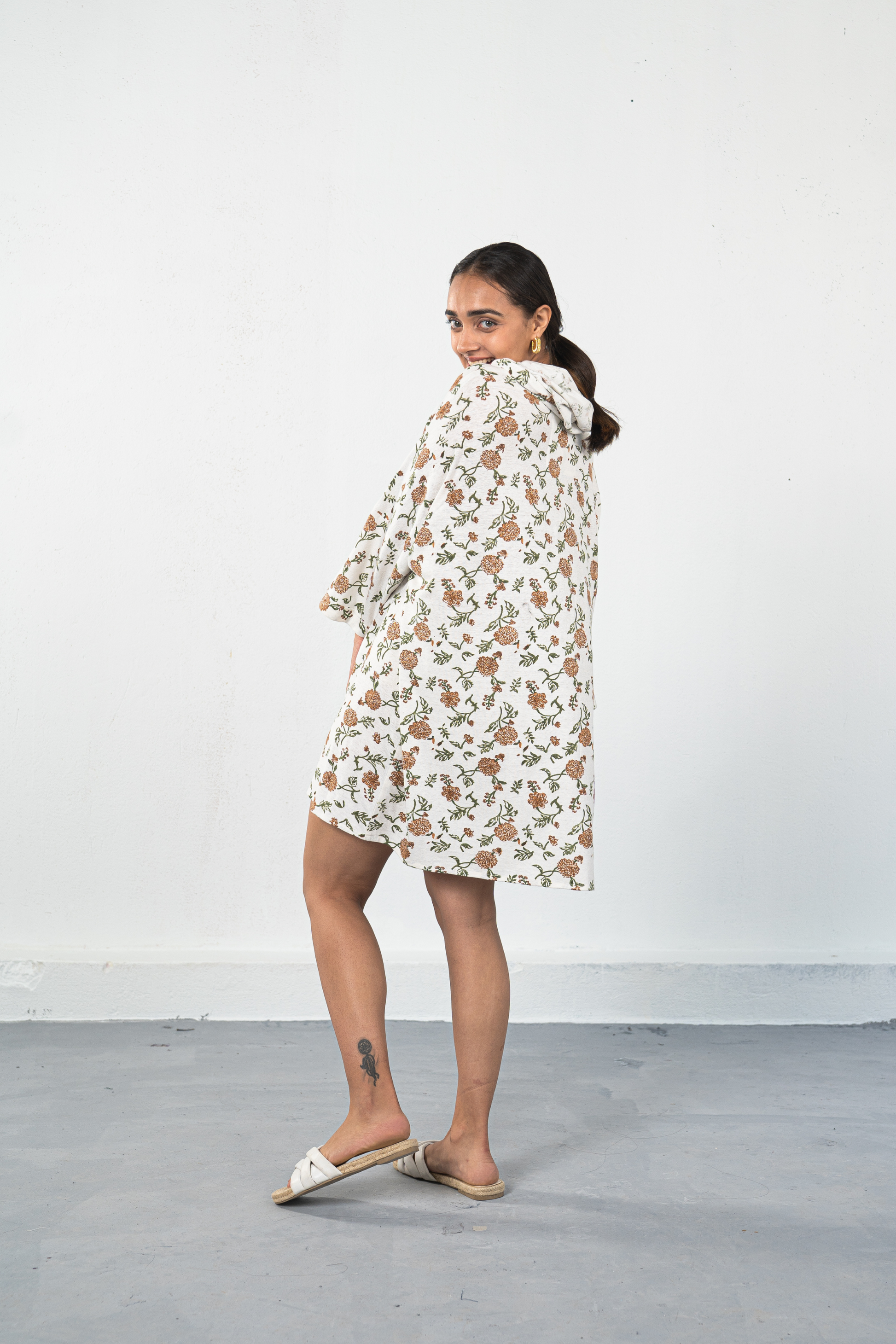 Dahlia Moon hemp hoodie dress