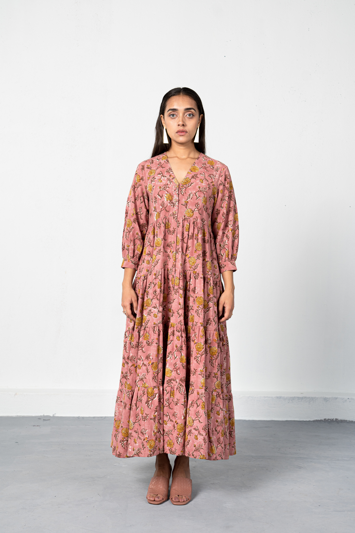 Dahlia Oasis kala cotton maxi dress