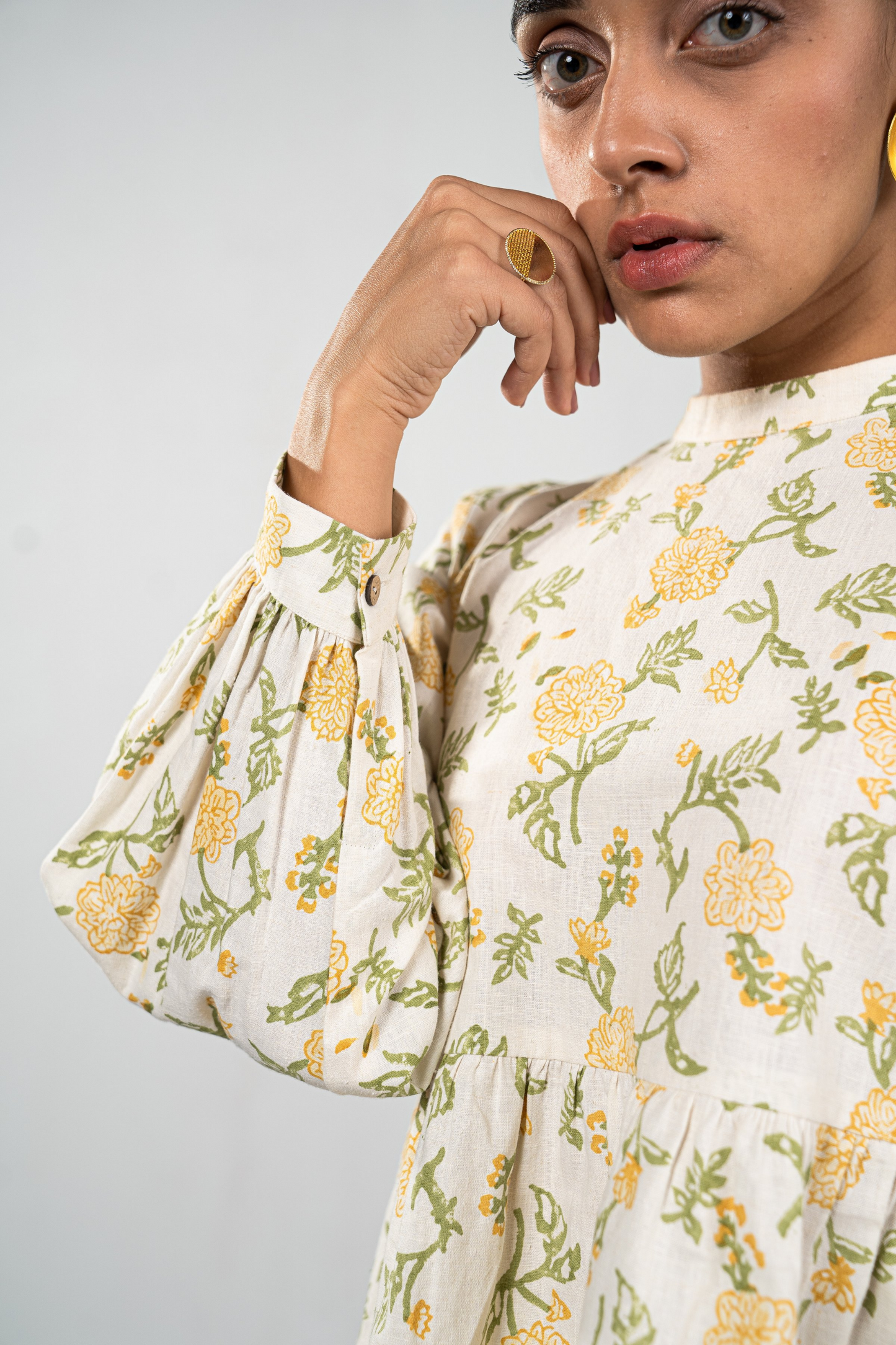 Dreaming of Dahlias hemp top