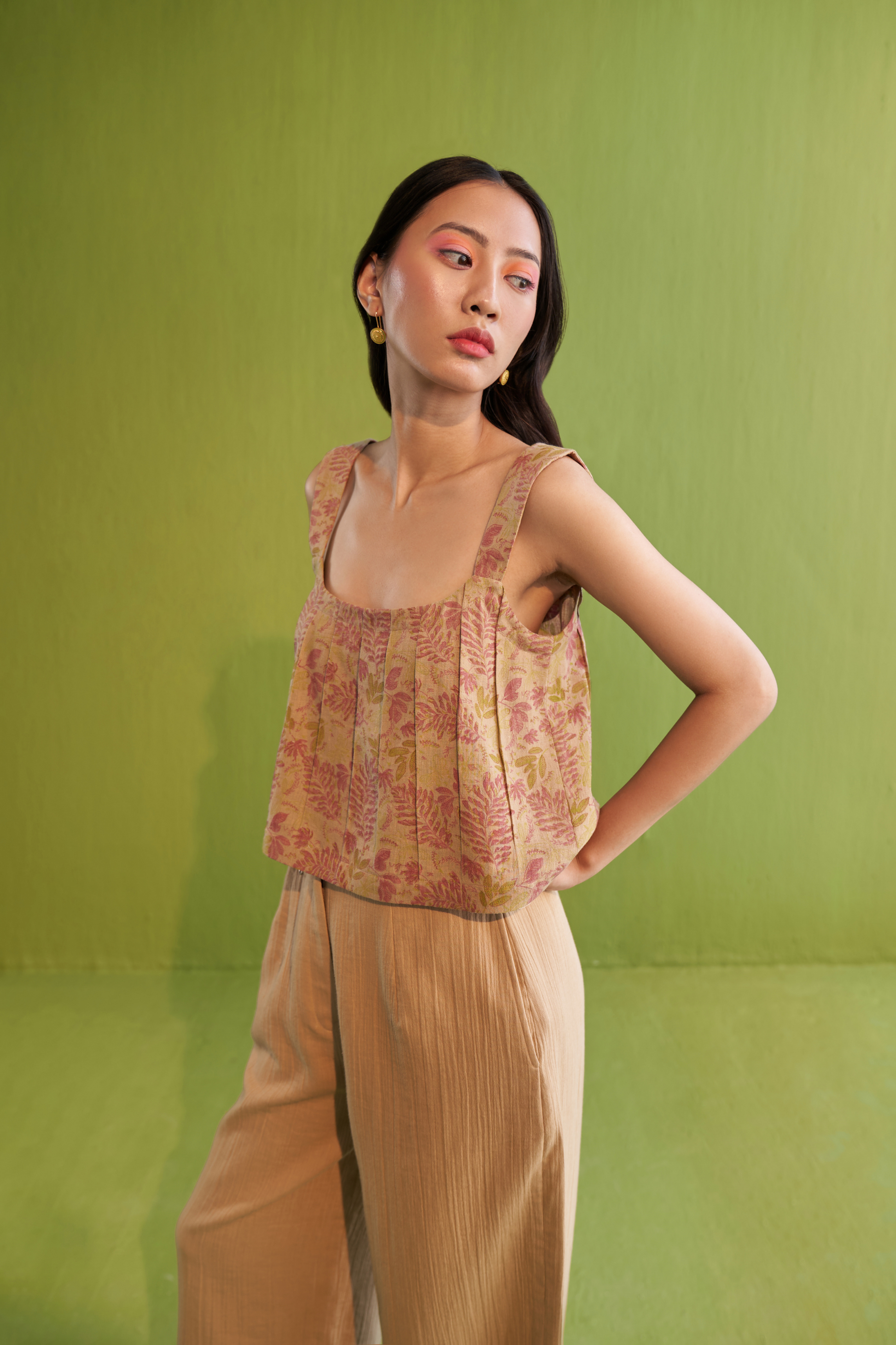 Forest Fern Kala Cotton Crop Top