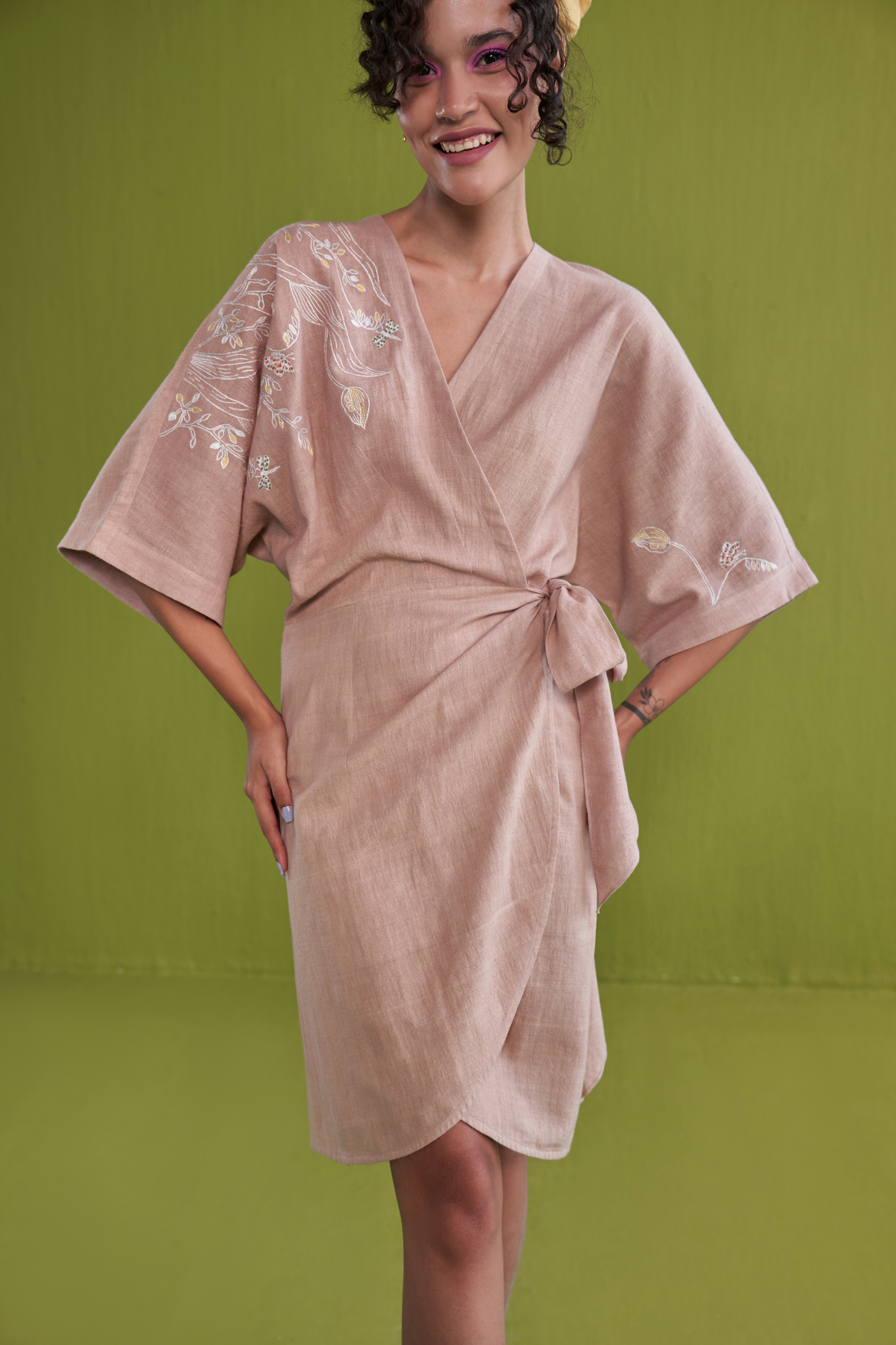 Summer Soul Handwoven Organic Cotton Wrap Dress