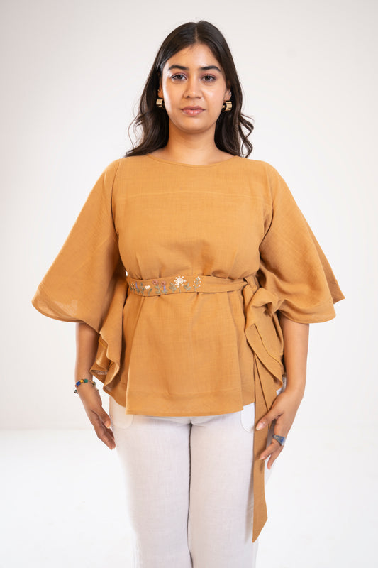 The Dawn Garden Handwoven Top