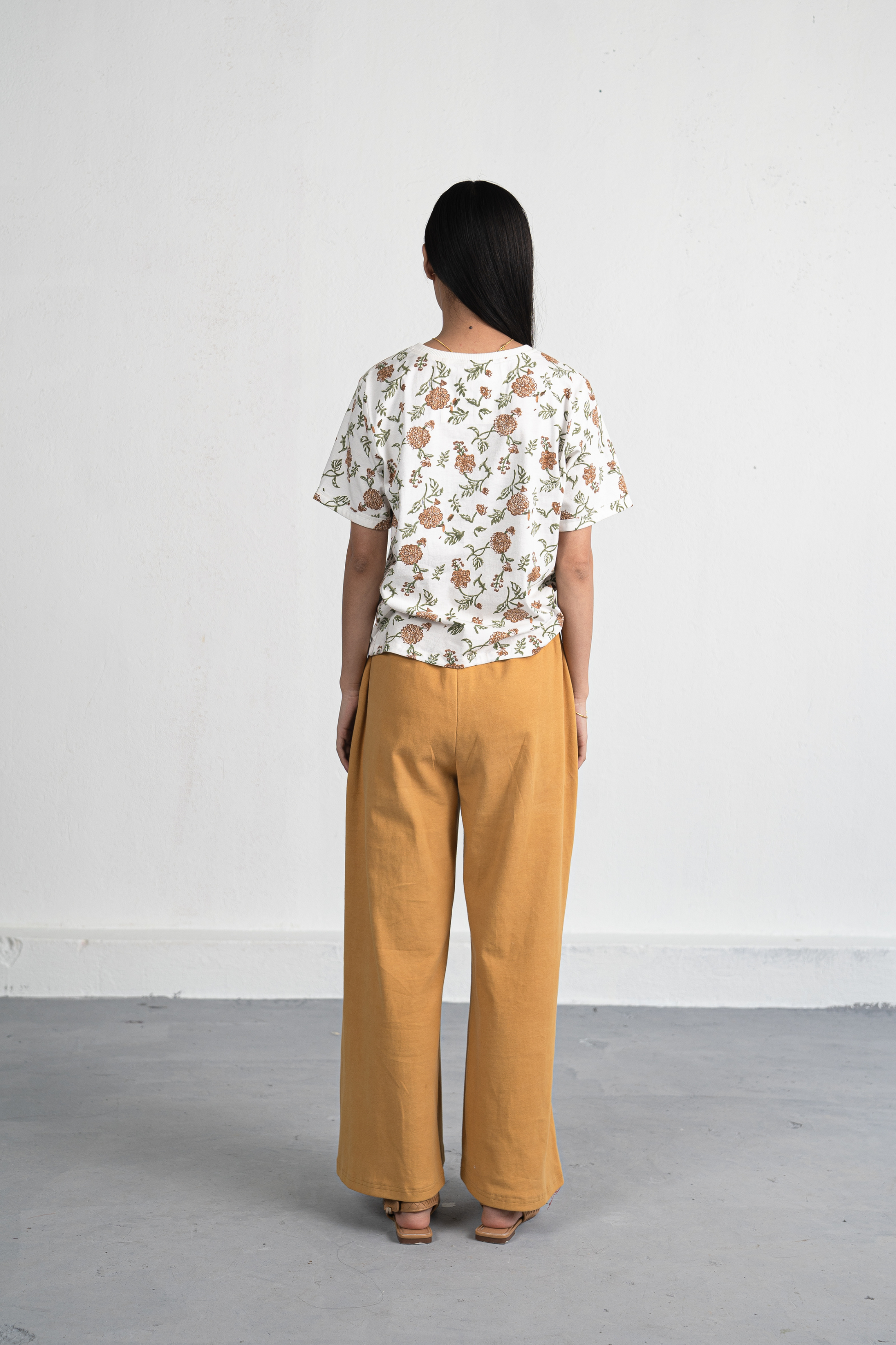 The Dawn organic cotton knit rib trousers