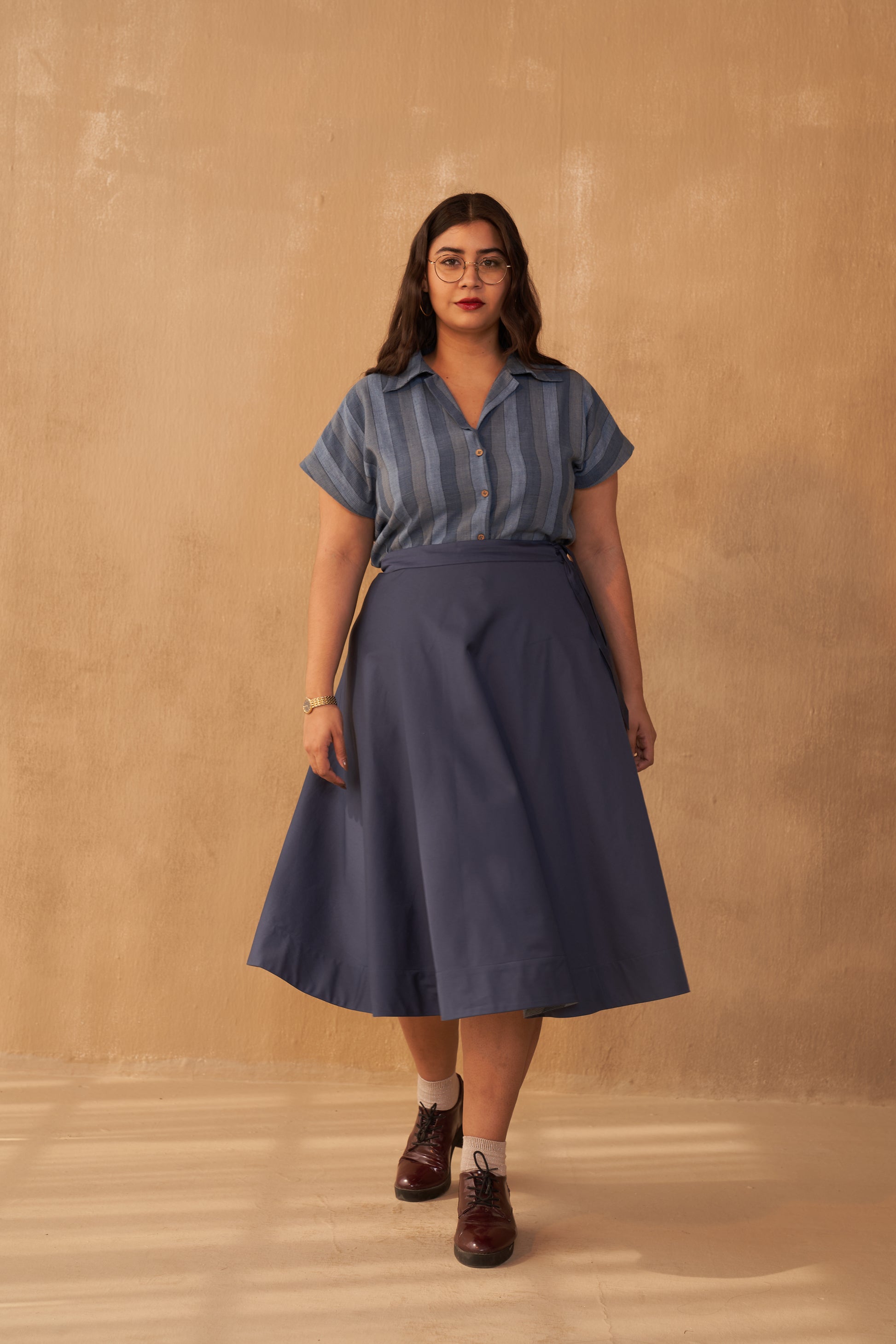 The Joyful Organic Cotton Midi Skirt