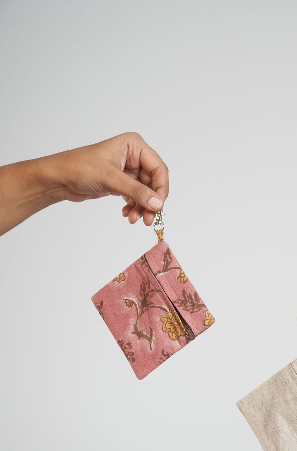Pink Dahlia Pouch