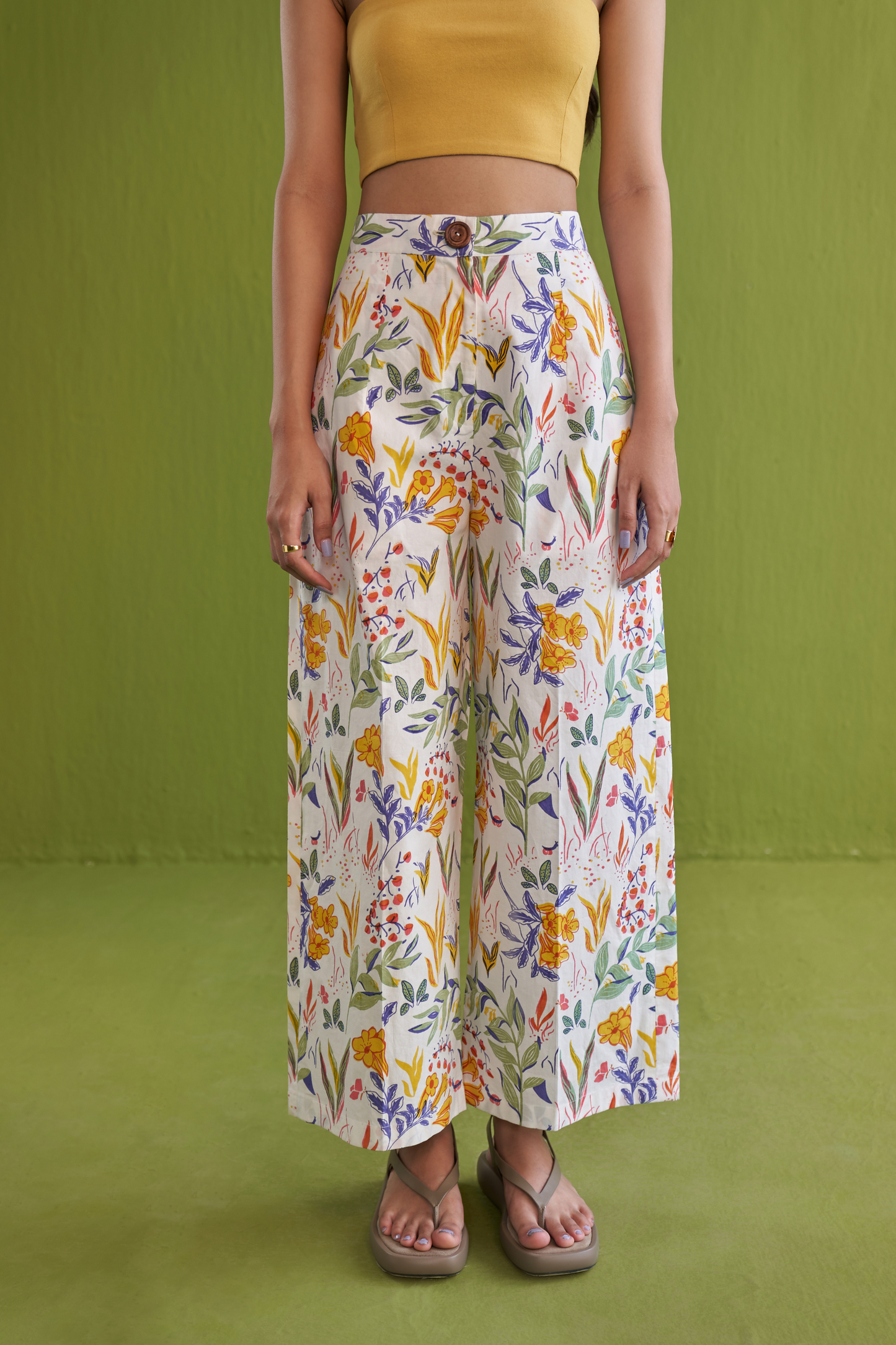 Tropical Garden Organic Cotton Trousers